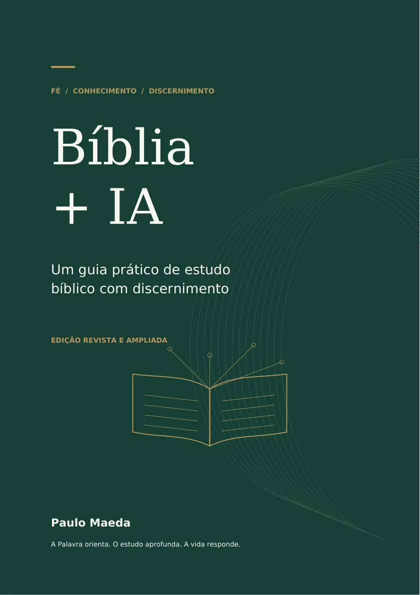 Capa do e-book Bíblia + IA, de Paulo Maeda